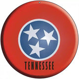 Tennessee State Flag Metal Circular Sign 8" (UC)