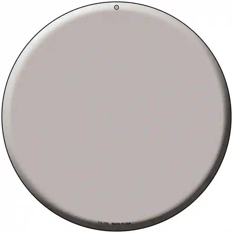 Tan Novelty Metal Circular Sign 8" (UC)