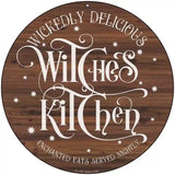 Witches Kitchen Novelty Metal Circle Sign 8" (UC)