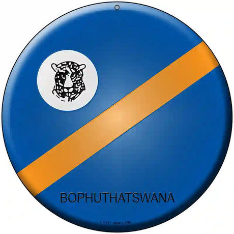 Bophuthatswana Country Novelty Metal Circular Sign 8" (UC)