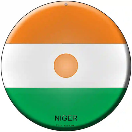 Niger Country Novelty Metal Circular Sign 8" (UC)