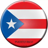 Puerto Rico Country Novelty Metal Circular Sign 8" (UC)