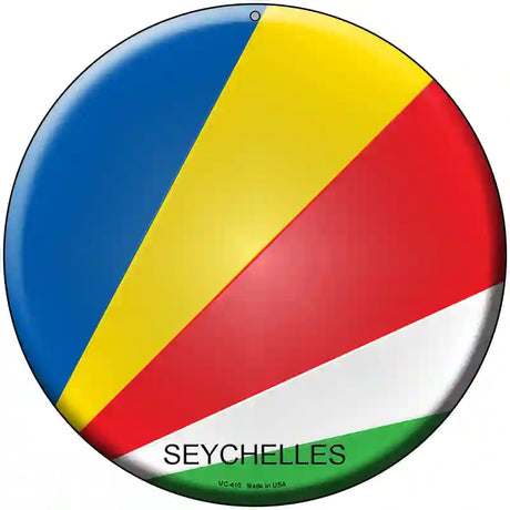 Seychelles Country Novelty Metal Circular Sign 8" (UC)