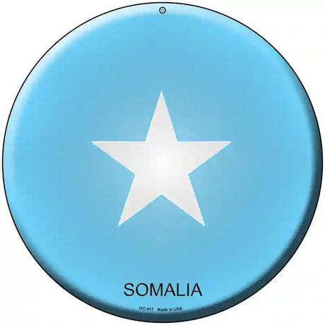 Somalia Country Novelty Metal Circular Sign 8" (UC)