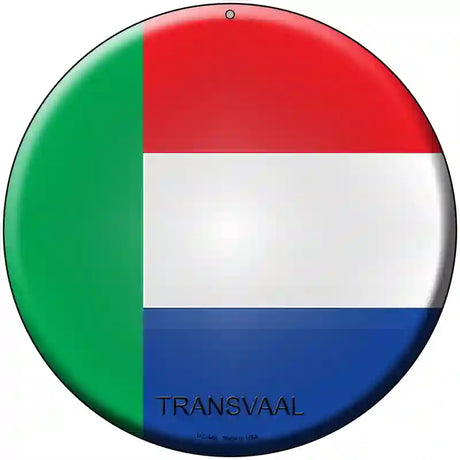 Transvaal Country Novelty Metal Circular Sign 8" (UC)