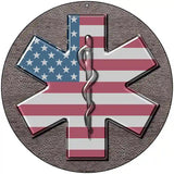 Medical Cross Novelty Metal Circular Sign 8" (UC)