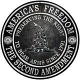 Americas Freedom Novelty Metal Circular Sign 8" (UC)