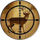 Deer Hunter Novelty Metal Circular Sign 8" (UC)