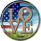 Love Maine Novelty Metal Circular Sign 8" (UC)