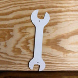 White Dye Sublimation 17" Novelty Metal Wrench Sign W-000