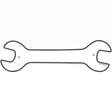 White Novelty Metal Wrench Sign W-001