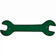 Green Oil Rubbed Novelty Metal Wrench Sign W-004