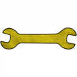 Yellow Oil Rubbed Novelty Metal Wrench Sign W-006