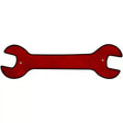 Red Oil Rubbed Novelty Metal Wrench Sign W-008