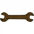 Brown Oil Rubbed Novelty Metal Wrench Sign W-011