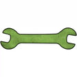 Lime Green Oil Rubbed Novelty Metal Wrench Sign W-013