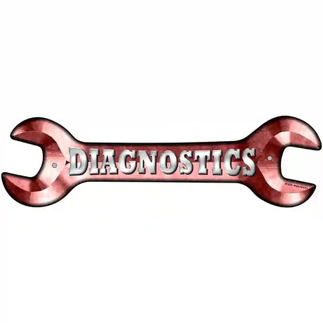 Diagnostics Novelty Metal Wrench Sign W-020