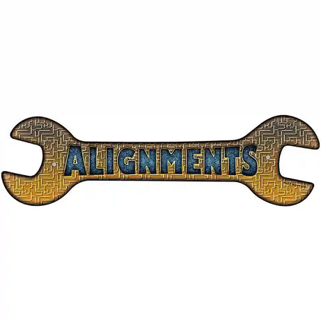 Alignments Novelty Metal Wrench Sign W-024