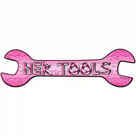 Her Tools Novelty Metal Wrench Sign W-028