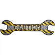 Caution Novelty Metal Wrench Sign W-029