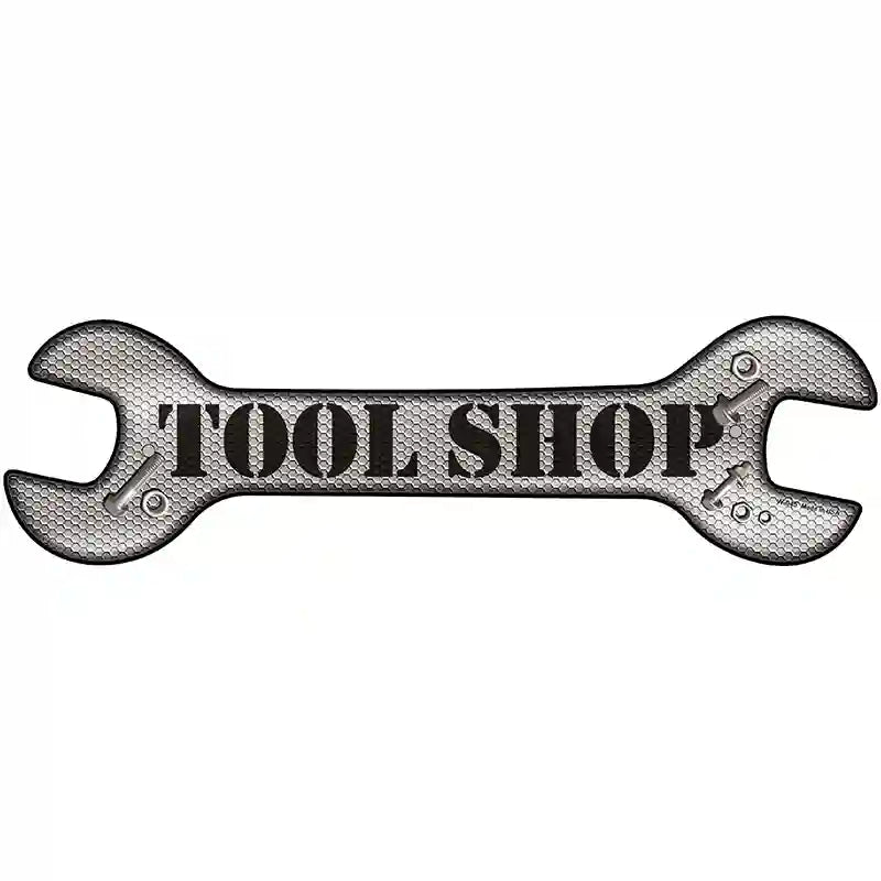 Tool Shop Novelty Metal Wrench Sign W-045