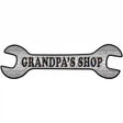 Grandpas Shop Novelty Metal Wrench Sign W-046