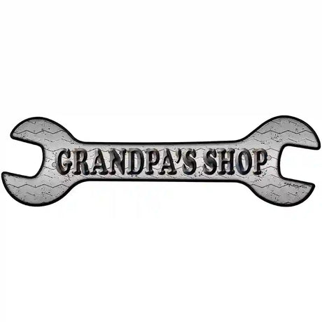 Grandpas Shop Novelty Metal Wrench Sign W-046