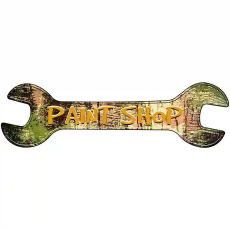 Paint Shop Novelty Metal Wrench Sign W-104