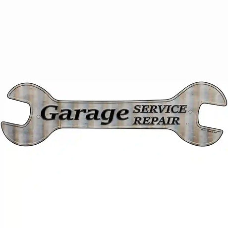 Service Repair Novelty Metal Wrench Sign W-113