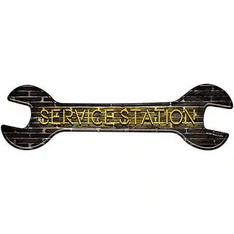 Service Station Novelty Metal Wrench Sign W-123