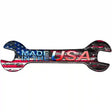 Made In The USA Novelty Metal Wrench Sign W-150