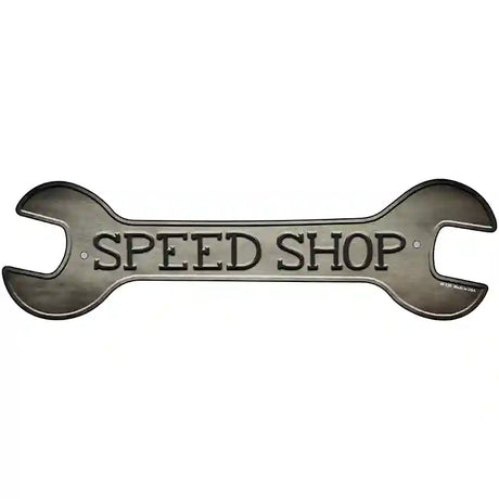 Speed Shop Novelty Metal Wrench Sign W-159