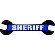 Sheriff Thin Blue Line Novelty Metal Wrench Sign W-161