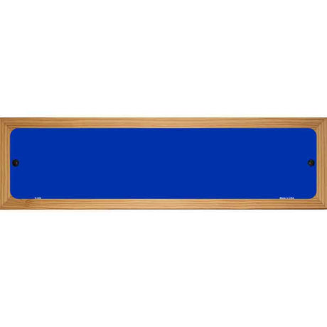 Blue Solid Blank Novelty Metal Street Sign 19" x 5.5" (WB-K)