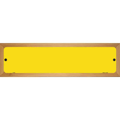 Yellow Solid Blank Novelty Metal Street Sign 19" x 5.5" (WB-K)