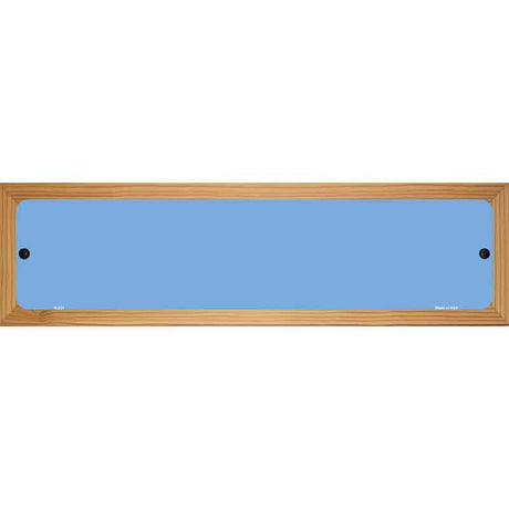 Light Blue Solid Blank Novelty Metal Street Sign 19" x 5.5" (WB-K)