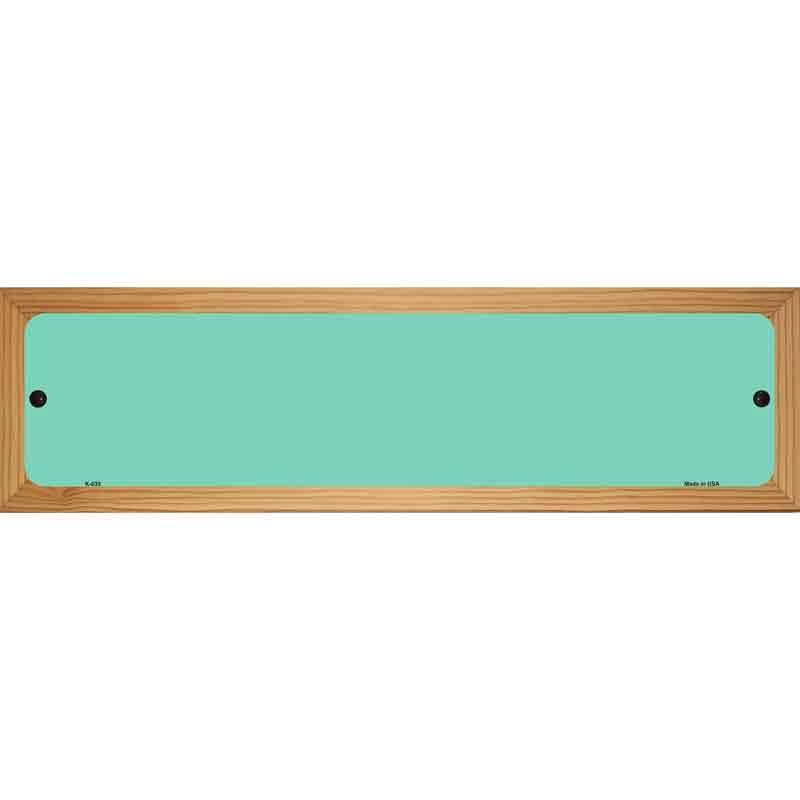 Mint Solid Blank Novelty Metal Street Sign 19" x 5.5" (WB-K)