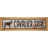 Cavalier Trail Novelty Metal Street Sign 19" x 5.5" (WB-K)