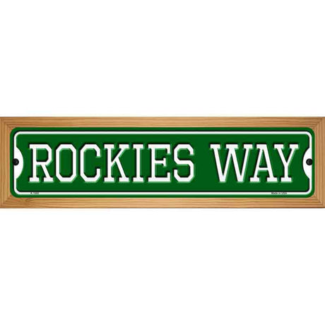 Rockies Way Novelty Metal Street Sign 19" x 5.5" (WB-K)