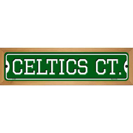 Celtics Ct Novelty Metal Street Sign 19" x 5.5" (WB-K)