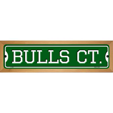 Bulls Ct Novelty Metal Street Sign 19" x 5.5" (WB-K)