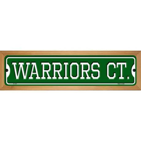 Warriors Ct Novelty Metal Street Sign 19" x 5.5" (WB-K)