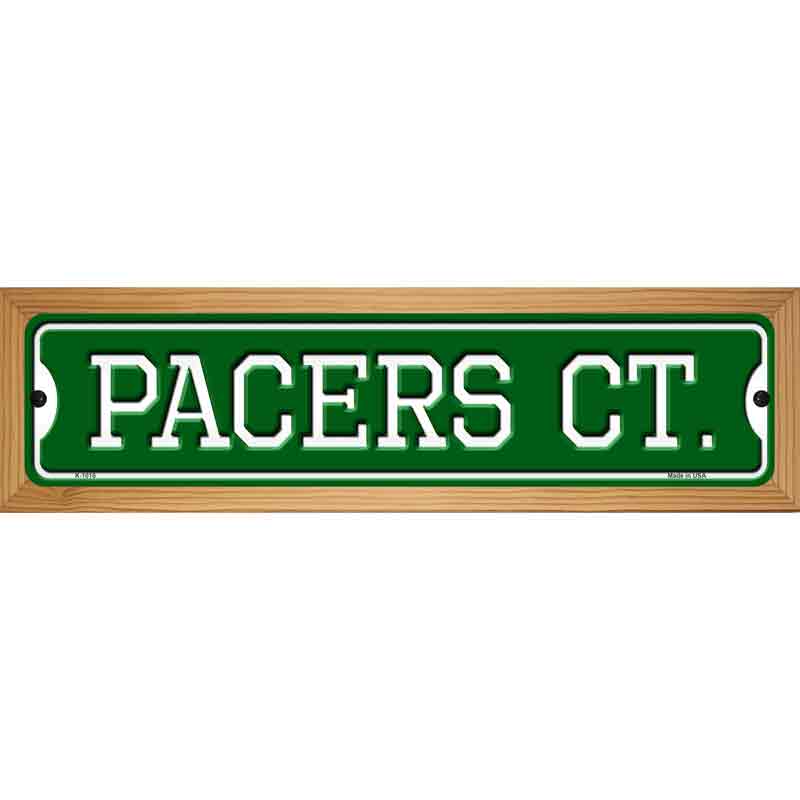 Pacers Ct Novelty Metal Street Sign 19" x 5.5" (WB-K)