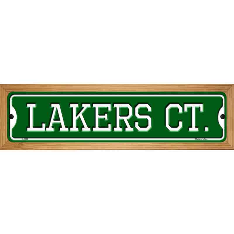 Lakers Ct Novelty Metal Street Sign 19" x 5.5" (WB-K)