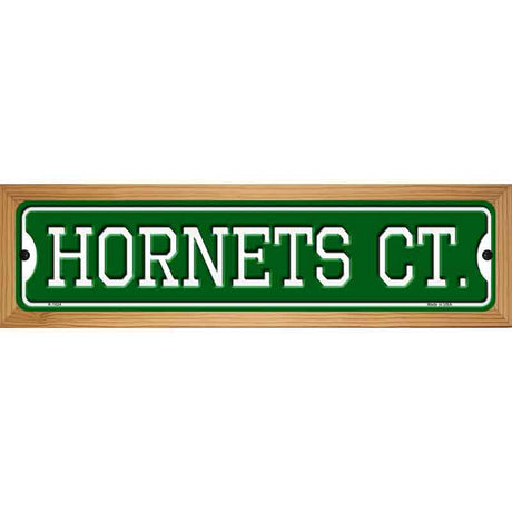 Hornets Ct Novelty Metal Street Sign 19" x 5.5" (WB-K)