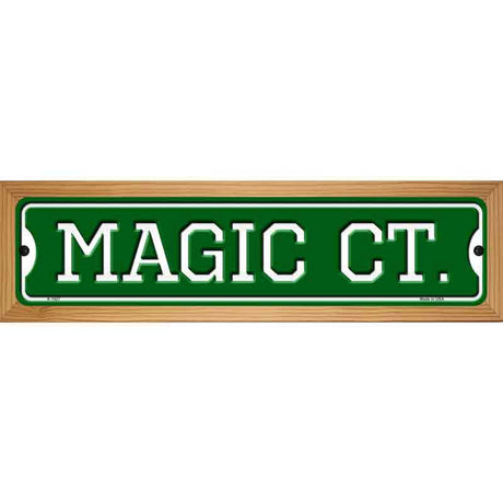 Magic Ct Novelty Metal Street Sign 19" x 5.5" (WB-K)