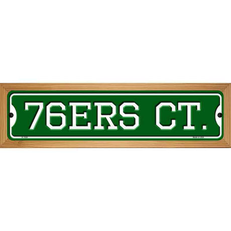 76ers Ct Novelty Metal Street Sign 19" x 5.5" (WB-K)