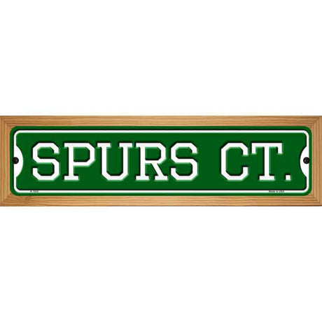 Spurs Ct Novelty Metal Street Sign 19" x 5.5" (WB-K)