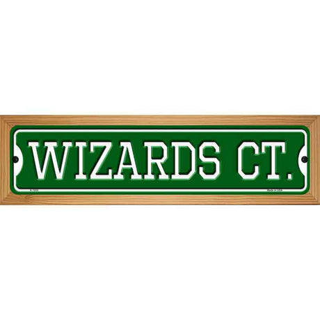 Wizards Ct Novelty Metal Street Sign 19" x 5.5" (WB-K)