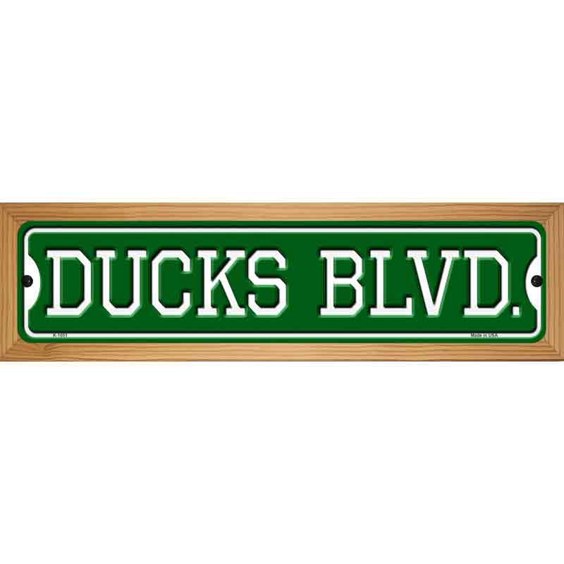 Ducks Blvd Novelty Metal Street Sign 19" x 5.5" (WB-K)